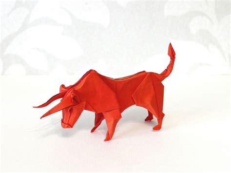 Handmade Origami Bull Symbol Of New Year 2020 Handmade Paper Etsy