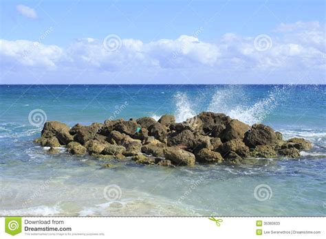 Splashes From The Ocean Stock Image Image Of Beautiful