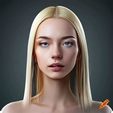 Blonde Woman With Ai Generated Face