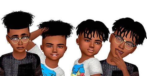 Single Post Toddler Hair Sims 4 Sims 4 Children Sims 4 Afro Hair
