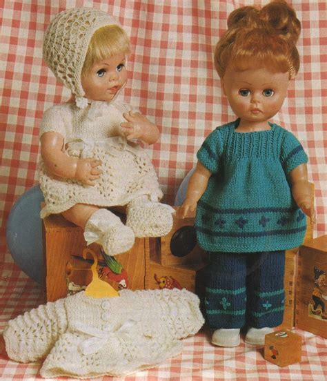 Make these crochet doll dress patterns to gift to your daughters during the holidays, their birthdays simple doll dress 18 inch dolls by sara sach of posh pooch designs. Dolls Clothes Knitting Pattern PDF for 14 inch Doll and 12 ...