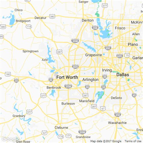 Fort Worth Tx Zip Code Map