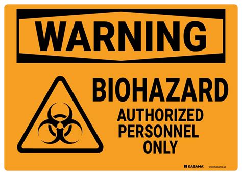 Warning Sign - Biohazard | Kasama.us