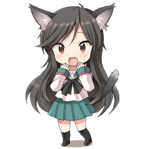 Anime Cat Girl Chibi By Xithyll Redbubble