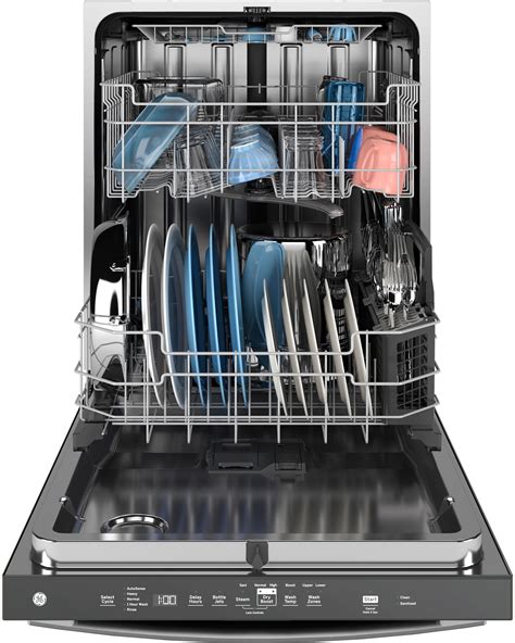 Ge 24top Control Fingerprint Resistant Dishwasher With Stainless Steel