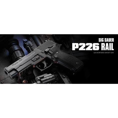 Tokyo Marui Sig P226 Rail Gbb Airsoft Pistol Sig Sauer Series Tokyo