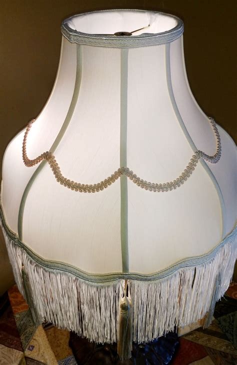 Art Deco Victorian Silk Lamp Shade Handcrafted Shantung Exotic Long