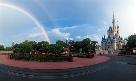 Double Rainbow Fills Sky At Magic Kingdom Park Disney Parks Blog
