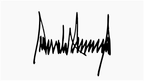 Donald Trump Official Signature Trump Takes A Tediously Long Time To