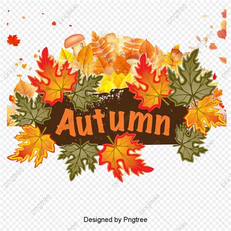 Simple Cartoon Hand Painted Autumn Element Design Simple Hand Painted
