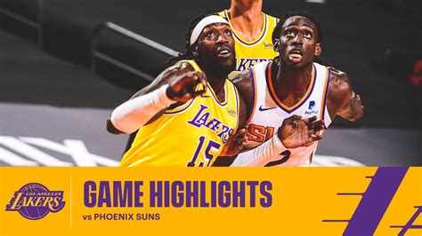 Highlights Los Angeles Lakers Vs Phoenix Suns Youtube