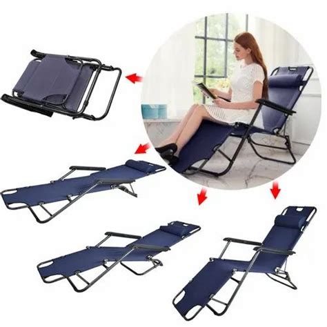 Metal & Fabric Kawachi Comfortable Easy Folding Reclining Chair, Rs