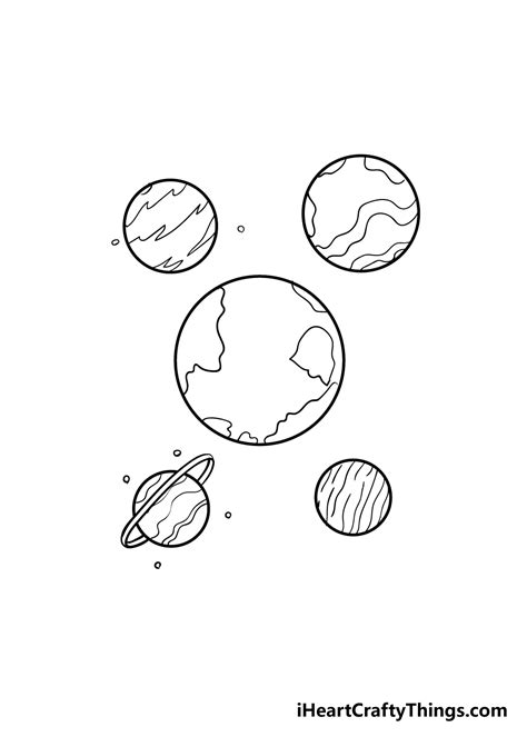 Planets Drawing How To Draw Planets Step By Step