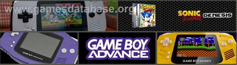 Sonic The Hedgehog Nintendo Game Boy Advance Artwork Marquee