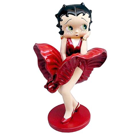 Large Betty Boop Classic Pose Cool Breeze Red Dress 3ft Collectable
