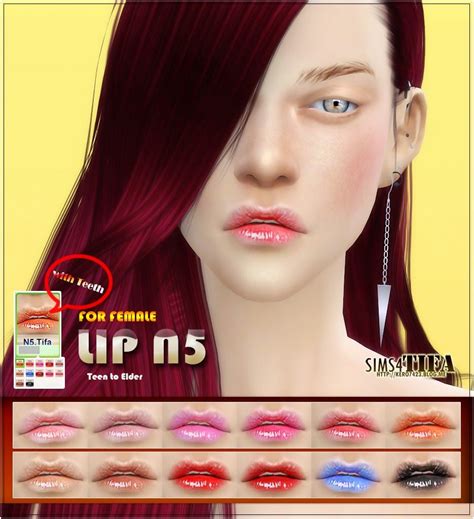 The Best Lipstick By Tifa Sims Sims 4 Cc Skin Sims Sims 4 Images And