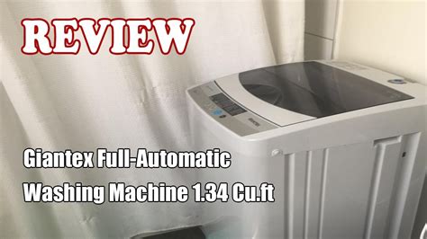 Giantex Full Automatic Washing Machine 134 Cuft Review 2021 Youtube