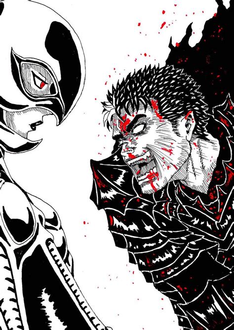 Guts Vs Griffith By Greencolorpapers On Deviantart Guts And Griffith