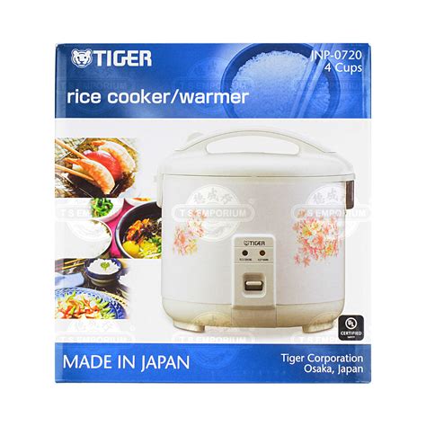 TIGER 4 Cups Rice Cooker Warmer JNP 0720 Tak Shing Hong