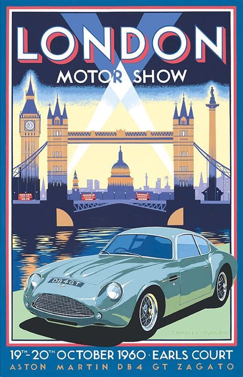 Art Deco Posters Retro Travel Poster Art Deco Car