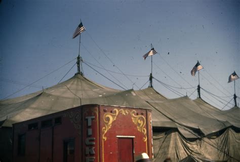 inside circus tents