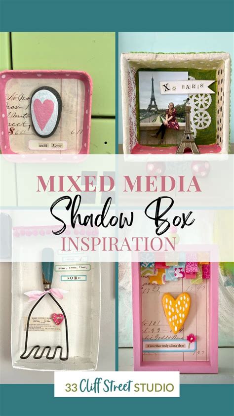 Mixed Media Shadow Box Inspiration Shadow Box Craft Projects Mixed