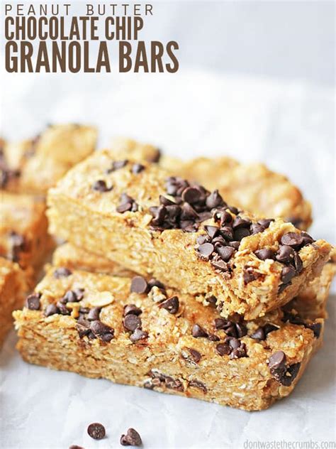 Easy Chewy Chocolate Chip Granola Bars Nutrition Facts