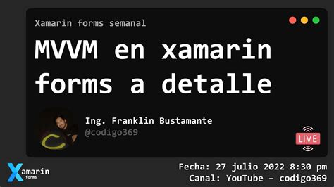MVVM En Xamarin Forms A Detalle YouTube