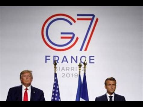 G7 Di Biarritz La Conferenza Stampa Del Presidente Francese Macron E