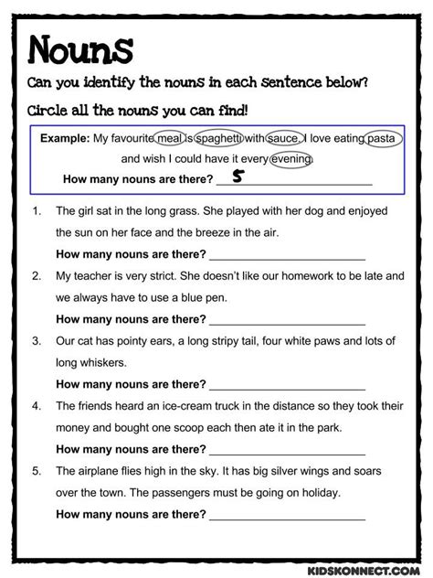 Nouns Worksheet For Grade 3 With Answers Pdf Worksheets