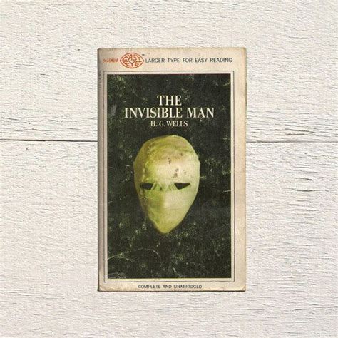 Hg Wells Novel The Invisible Man S Scifi Book Retro Etsy Sci Fi