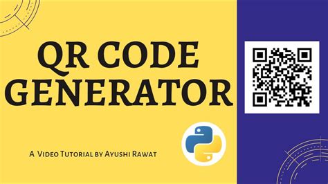 Create Your Own Qr Code Python Project Easy Tutorial Youtube