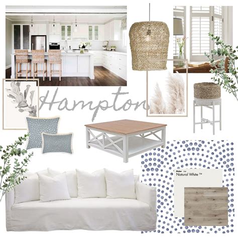 Hamptons Style Interior Design Mood Board By Olivia Bevan Style