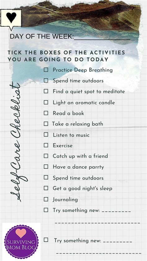 Free Self Care Worksheets That Will Guide You To Implement A Daily Self