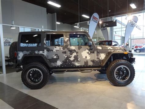 Jeep Rubicon Unlimited With Kevlar Digital Camo Jeep Jk Jeep Truck