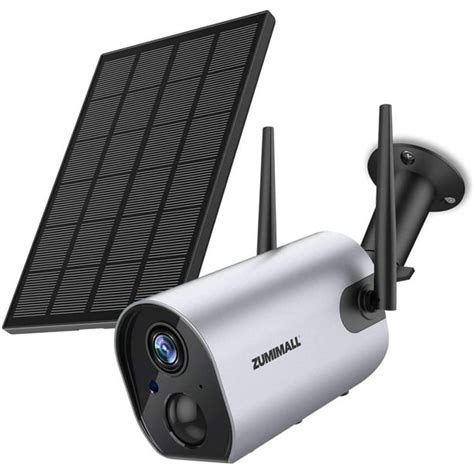 Wireless Security Camera Outdoor Zumimall Solar Powered Surveillance