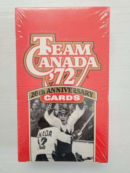Sealed Team Canada 72 20th Anniversary Cards Yorkton Auction Centre