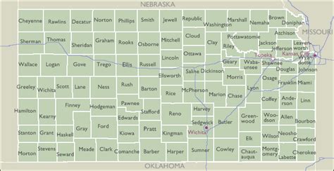 County Maps Of Kansas