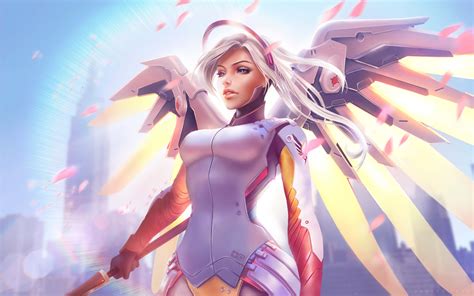 You should optimize your overwatch settings in this priority: Mercy Overwatch 5K Wallpapers | Wallpapers HD