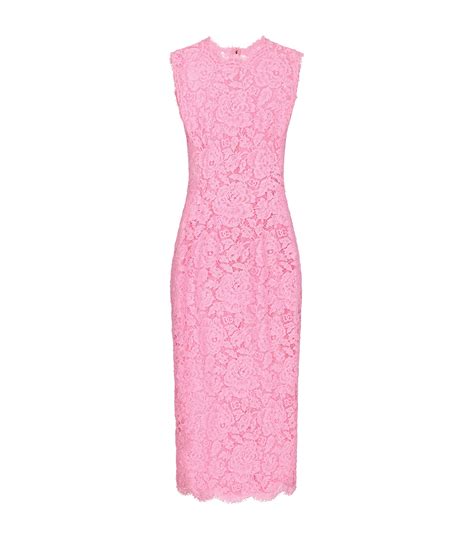 Womens Dolce And Gabbana Multi Lace Midi Dress Harrods Uk