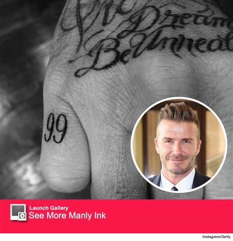 David Beckham Gets New Tattoo Tribute To Wife Victoria Beckham