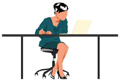 Woman Sitting At Desk Clipart Free Download Transparent Png Creazilla