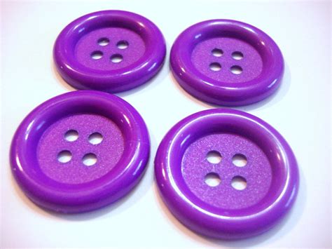 Sale Purple Buttons Large Nylon 1 38 Wide 35mm Set Of