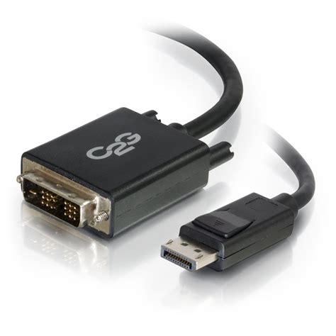 C2g 6ft Displayport Male To Single Link Dvi D Male Adapter Cable Black