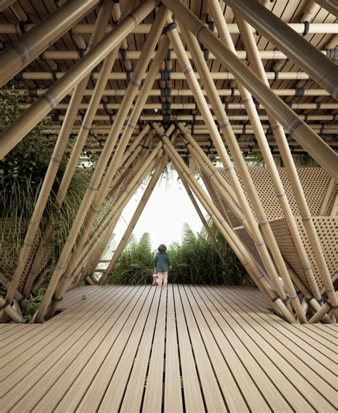 Penda Unveils Vision For Modular Bamboo City Bamboo Roof Bamboo Art