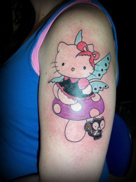 35 Cute And Crazy Hello Kitty Tattoo Design Ideas For Females Hello