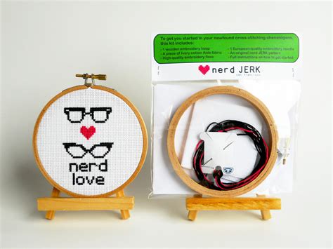 Find the answers to your cross stitch questions while learning all there is to know about this counted needlework technique. DIY Nerdy Cross-Stitch Kit - NERD LOVE 001- Complete with ...