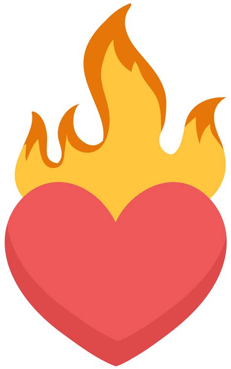 Corazón En El Fuego 1187611 Png