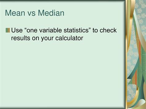 Ppt Mean Vs Median Box Plots And Measuring Spread By Standard