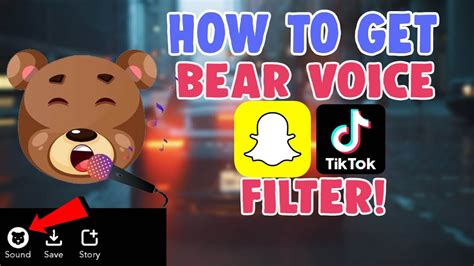 How To Use The Bear Voice Filter On Snapchat Put Bear Filter On